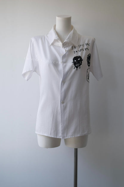 Yohji Yamamoto Noir French Graffiti Shirt
