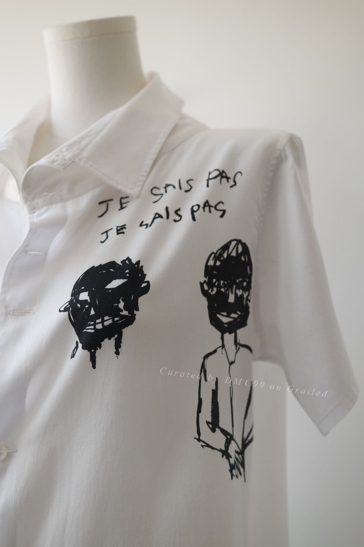 Yohji Yamamoto Noir French Graffiti Shirt
