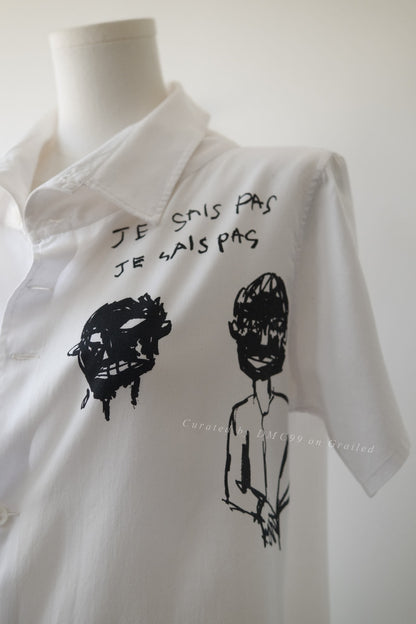 Yohji Yamamoto Noir French Graffiti Shirt