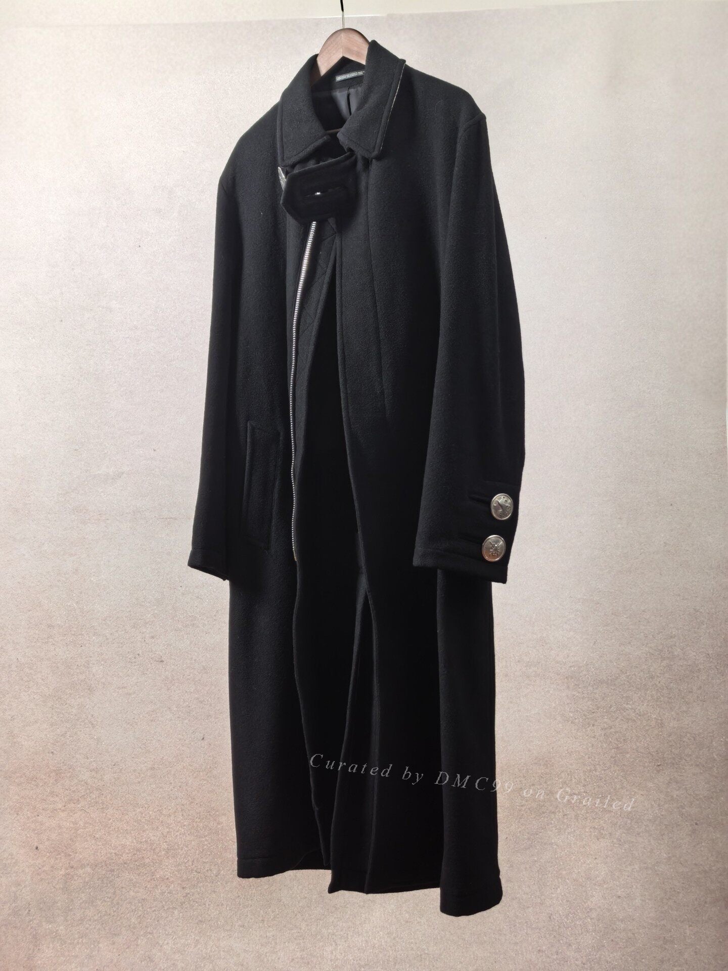 Yohji Yamamoto 19AW Limited Silver Buckle Coat