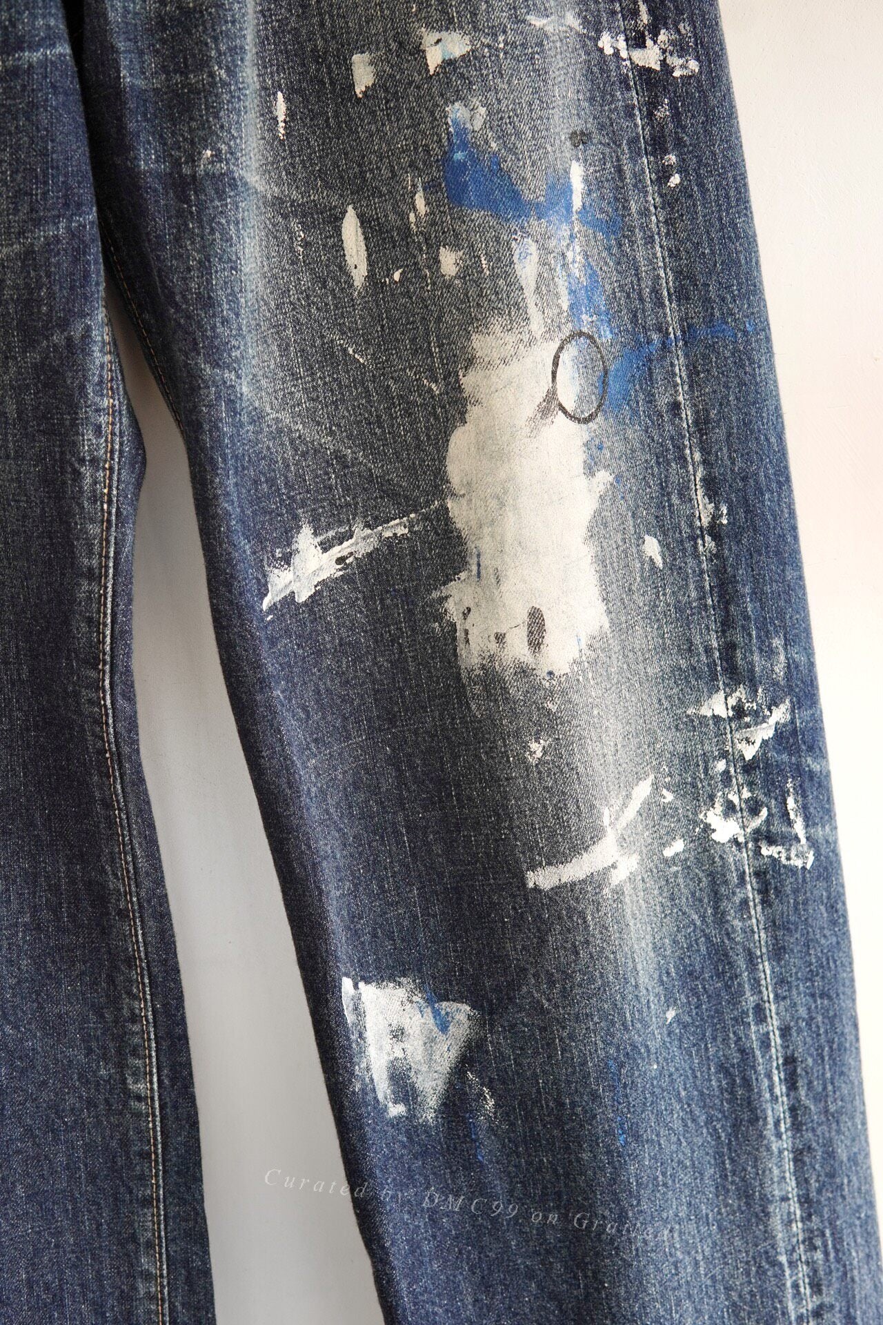 Yohji Yamamoto 2002 Hand-Painted Jeans