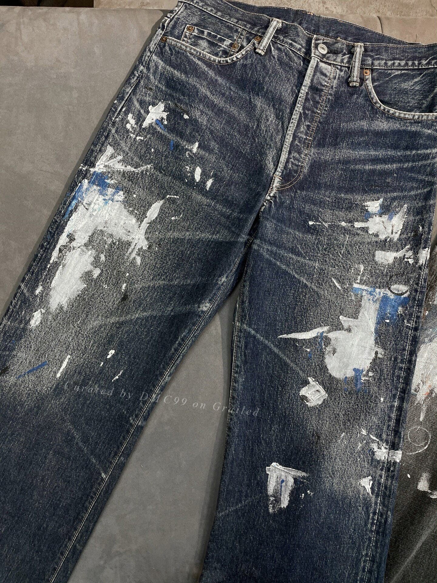 Yohji Yamamoto 2002 Hand-Painted Jeans