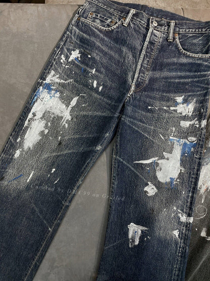Yohji Yamamoto 2002 Hand-Painted Jeans