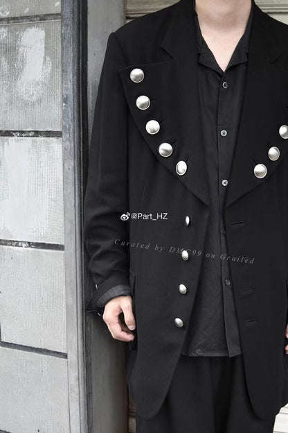 Yohji Yamamoto S/S 2022 Silver Button Jacket