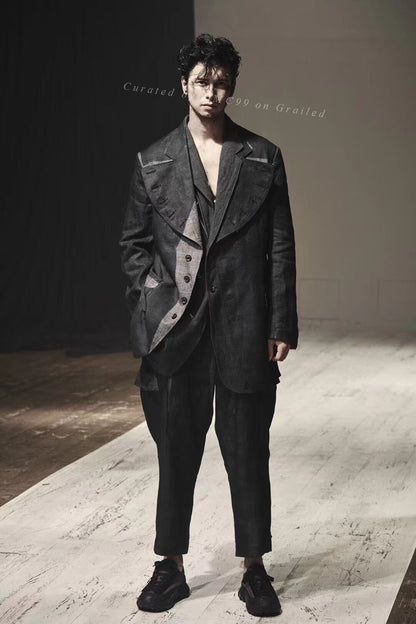 Yohji Yamamoto S/S 2022 Silver Button Jacket