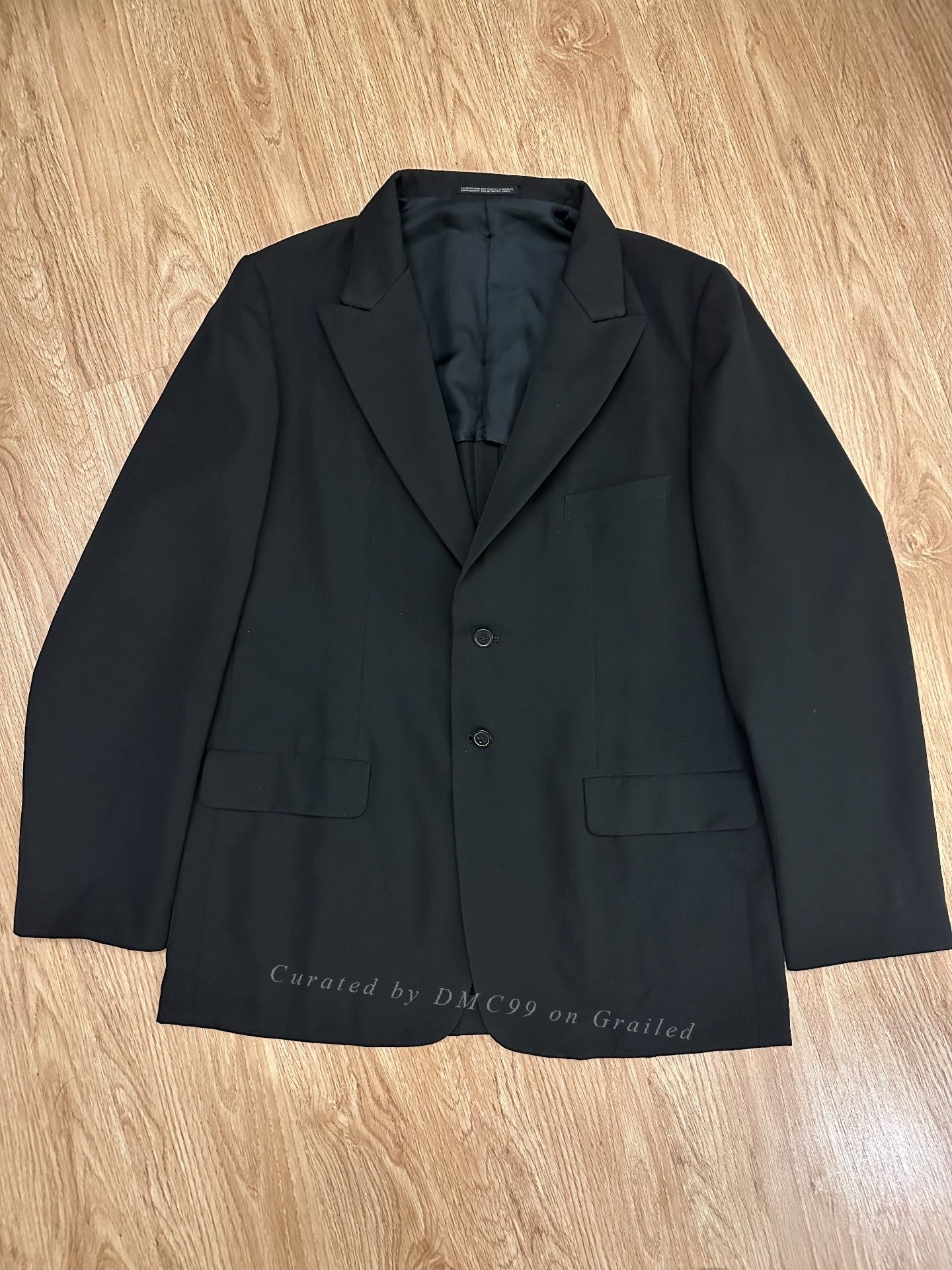 Yohji Yamamoto 00SS Black Wool Suit