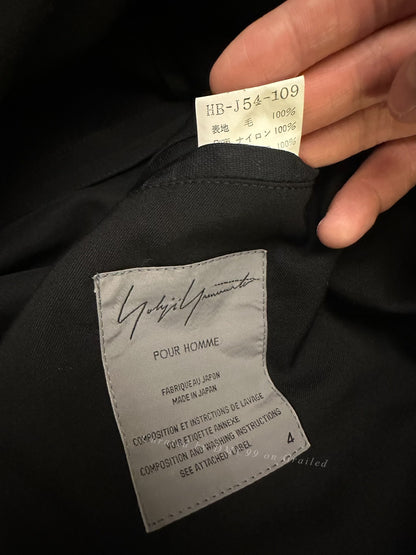 Yohji Yamamoto 00SS Black Wool Suit