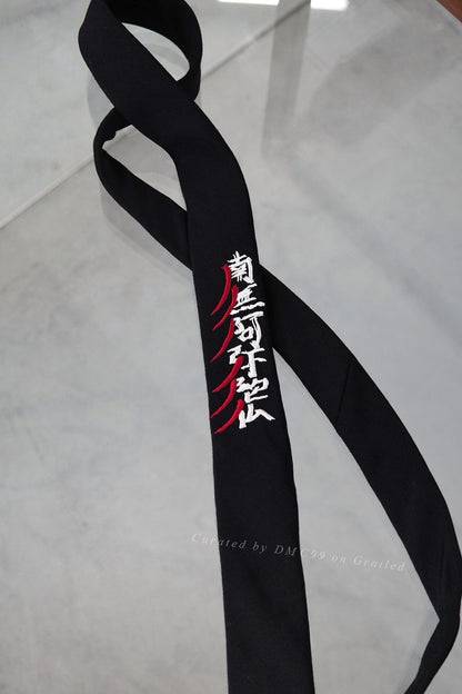 Yohji Yamamoto Pour Homme S/S 2018 Amida Buddha Tie