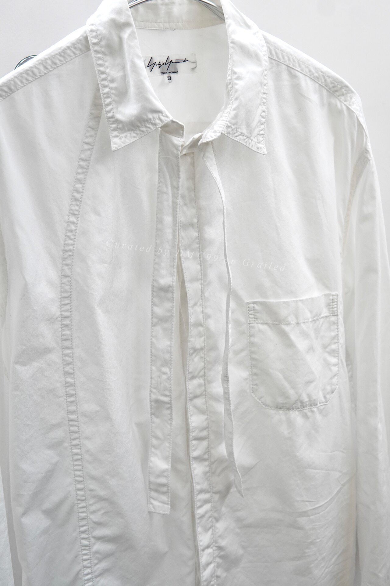 Yohji Yamamoto S/S 2016 Ribbon Shirt