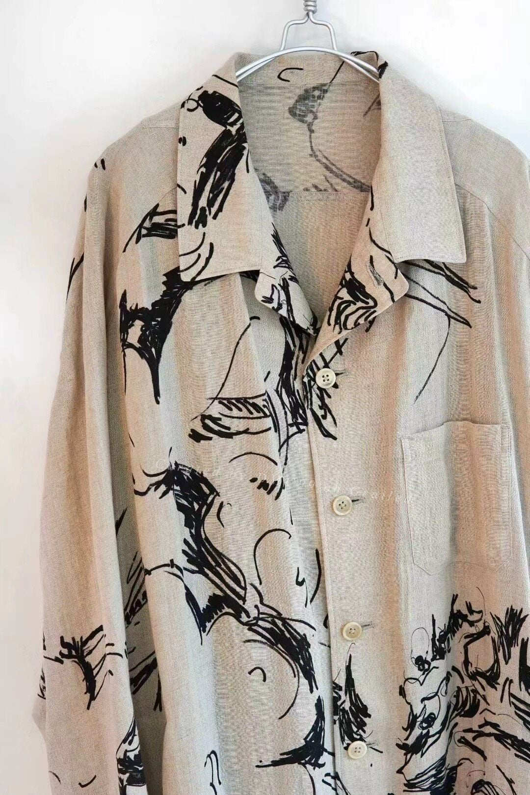 Yohji Yamamoto S/S 2018 Graffiti Shirt Jacket