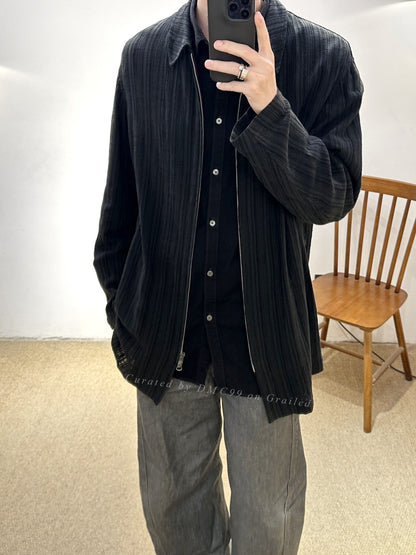 Yohji Yamamoto 90s Tree Pattern Zip Jacket
