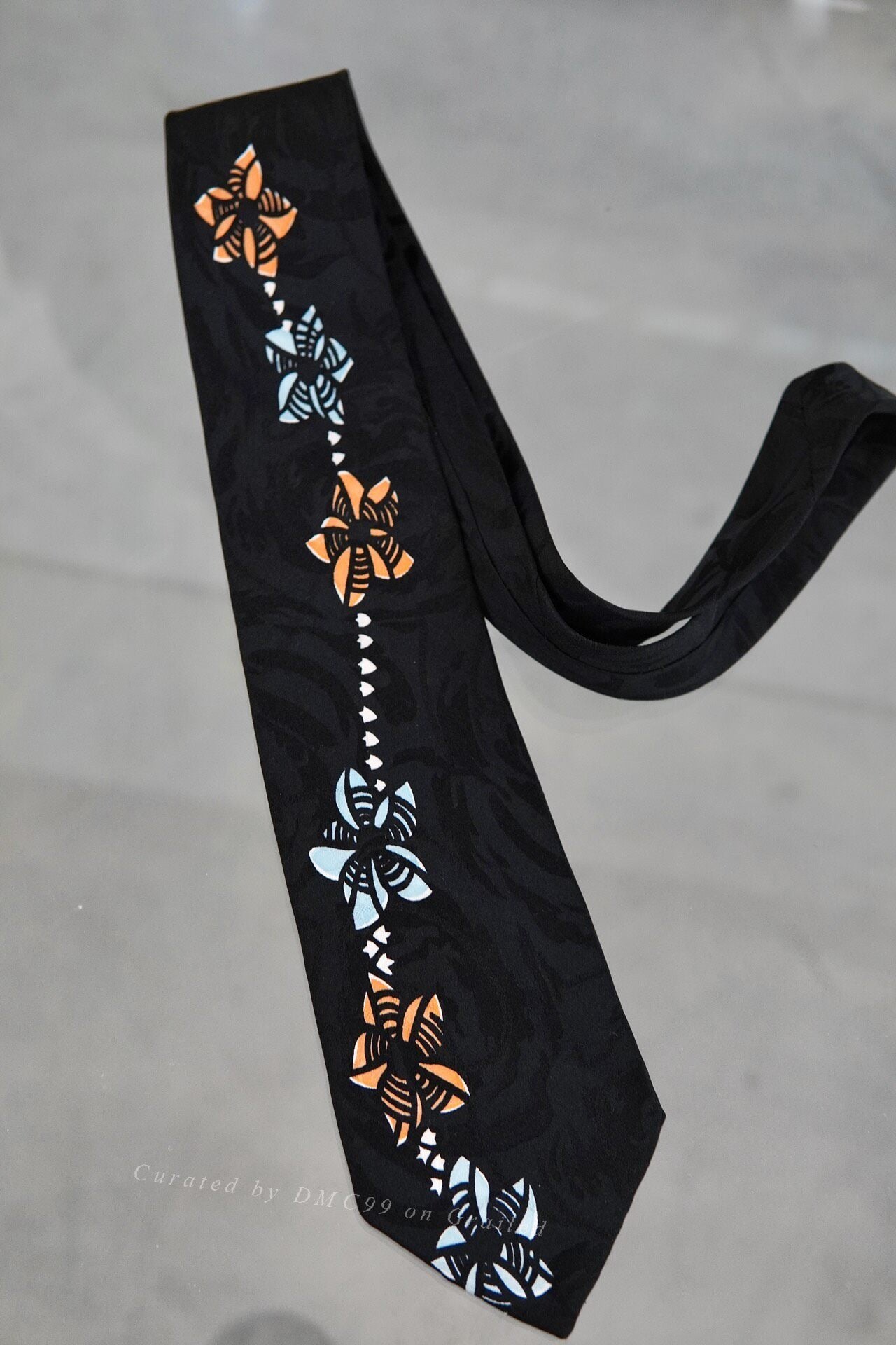 Yohji Yamamoto 90s Pinwheel Floral Tie