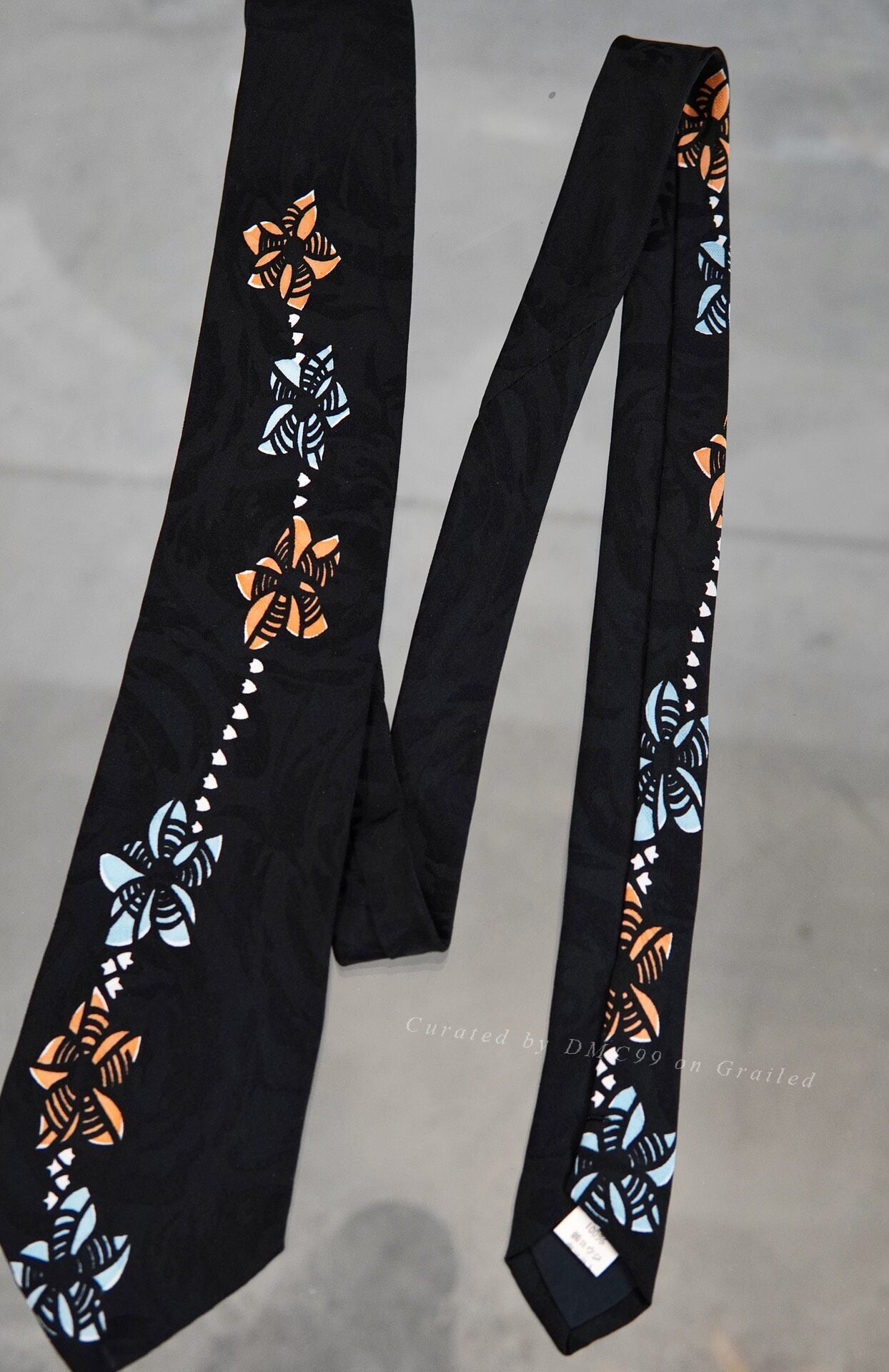 Yohji Yamamoto 90s Pinwheel Floral Tie