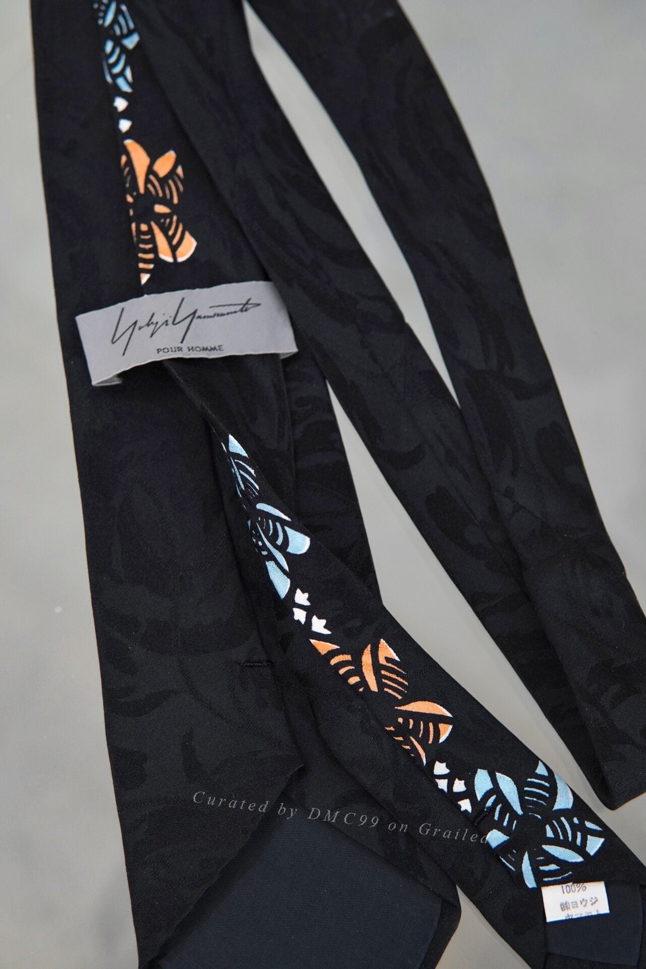 Yohji Yamamoto 90s Pinwheel Floral Tie