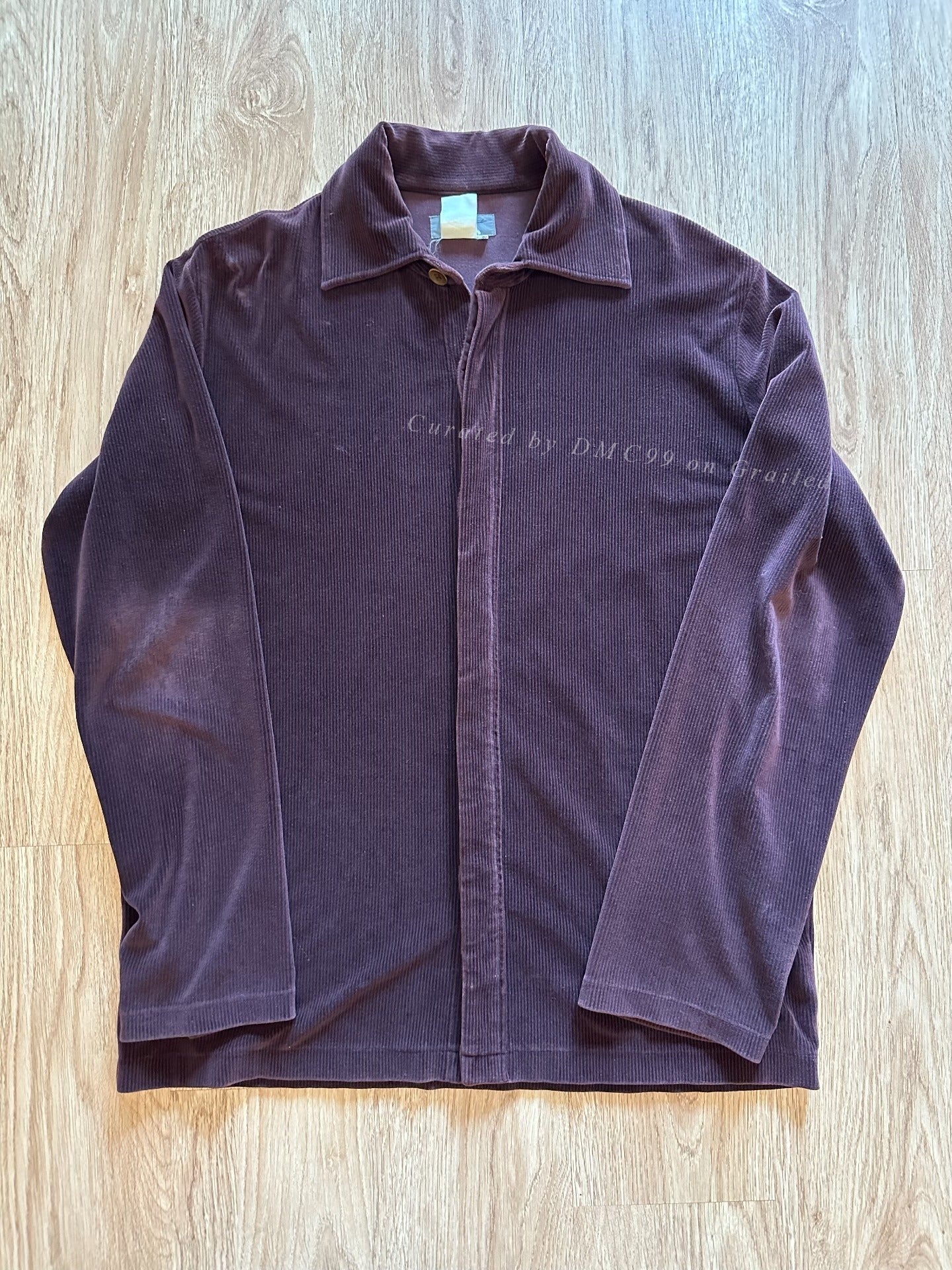 Yohji Yamamoto 00AW Burgundy Velvet Shirt