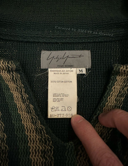 Yohji Yamamoto 1998 SS Striped Hooded Sweater