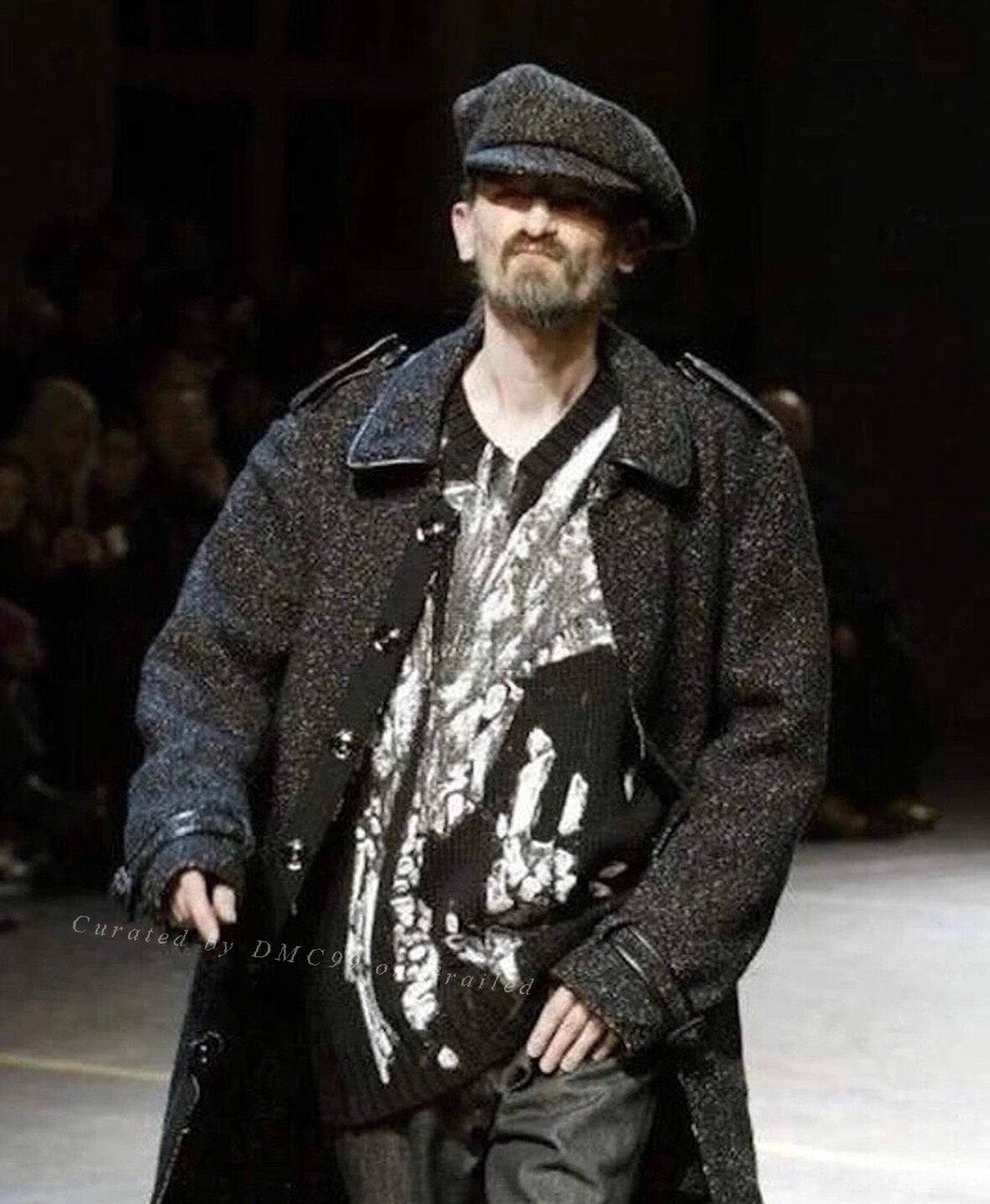 Yohji Yamamoto 04AW Hand-Painted Loose Sweater