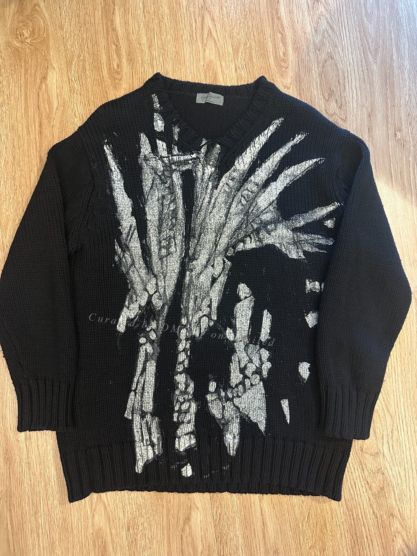 Yohji Yamamoto 04AW Hand-Painted Loose Sweater