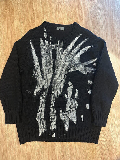 Yohji Yamamoto 04AW Hand-Painted Loose Sweater
