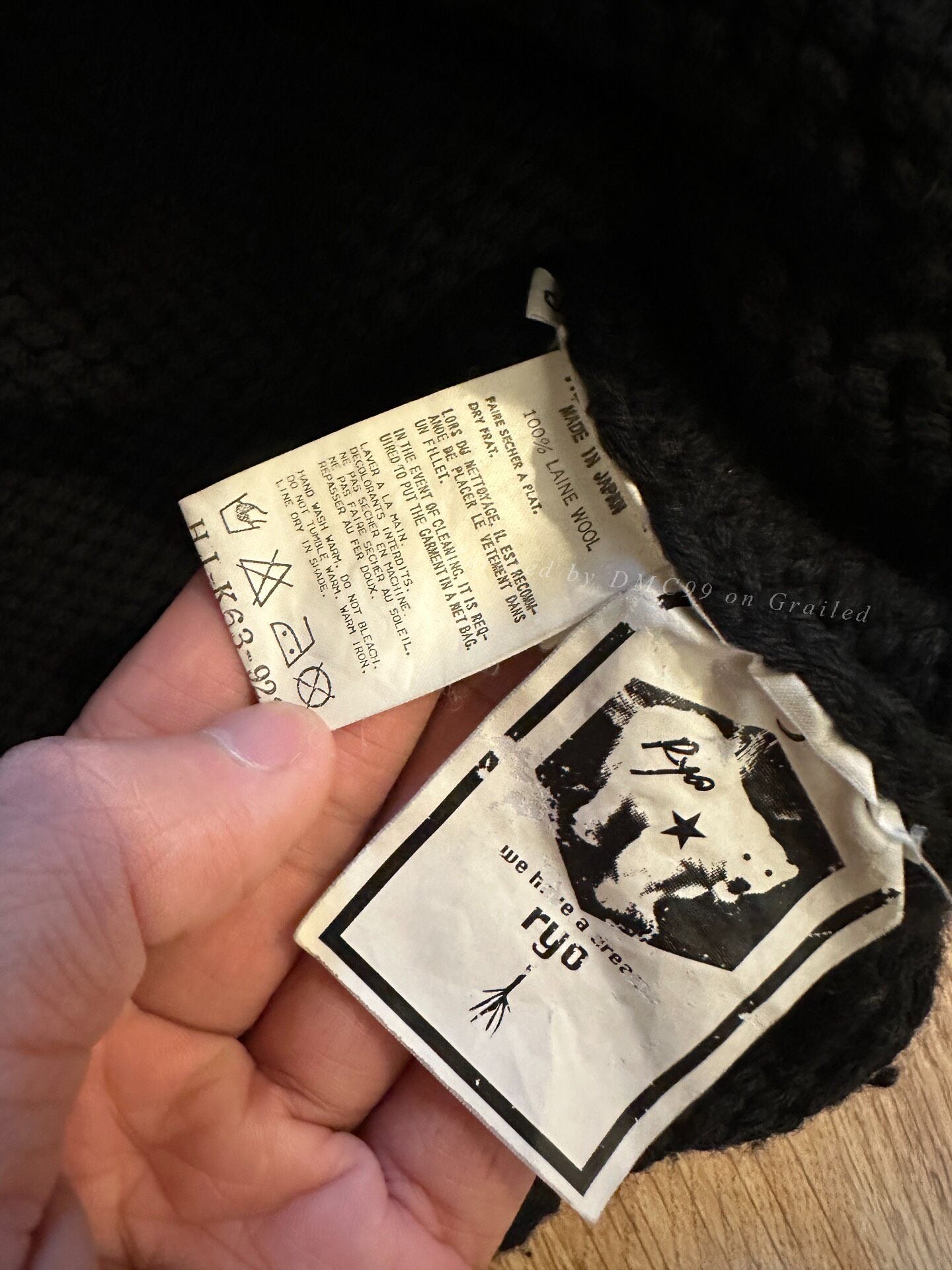 Yohji Yamamoto 04AW Hand-Painted Loose Sweater