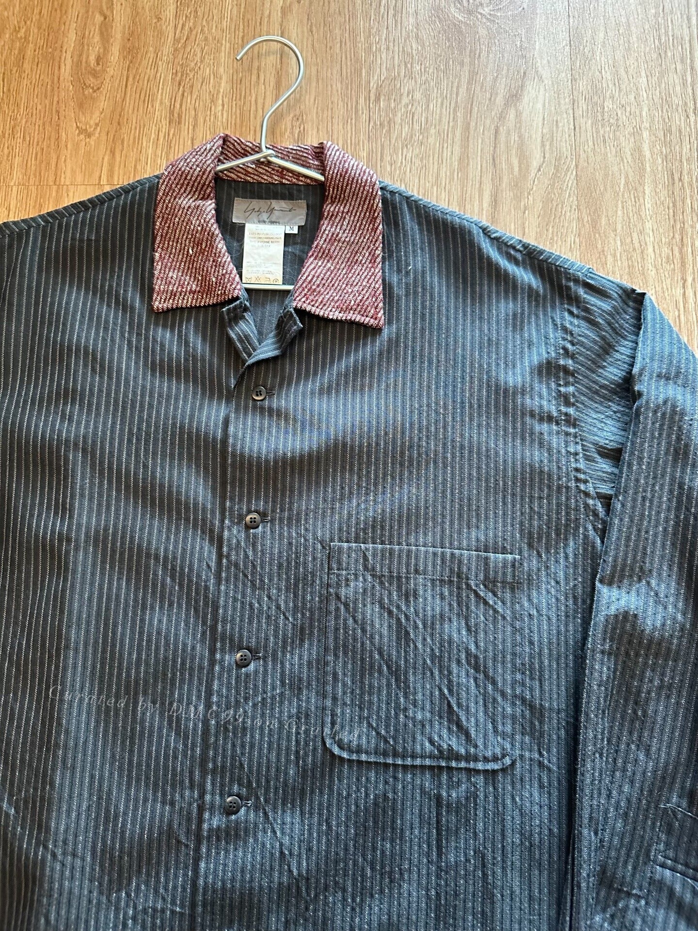 Yohji Yamamoto 96SS Stripe Panel Collar Shirt
