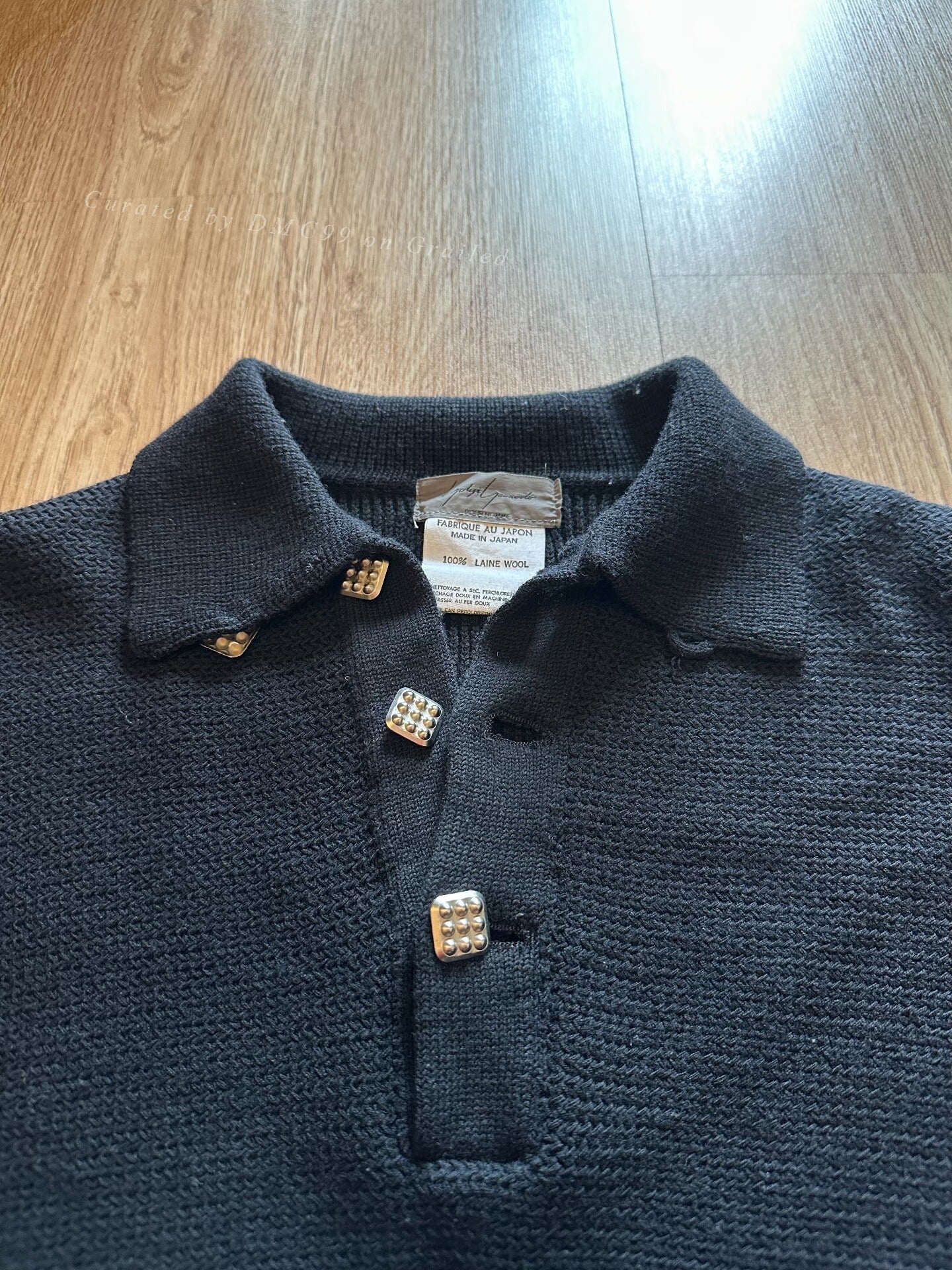 Yohji Yamamoto 80s Wool Polo Shirt