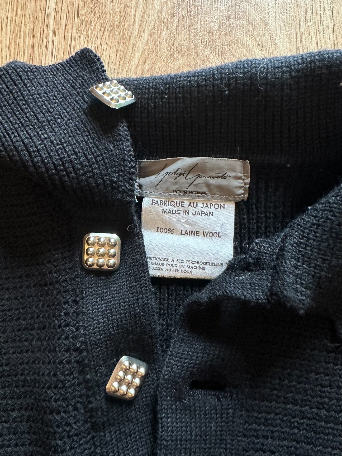 Yohji Yamamoto 80s Wool Polo Shirt