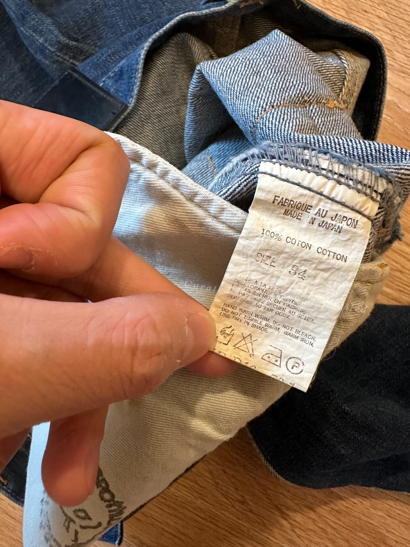 Yohji Yamamoto 02SS Selvedge Dark Blue Jeans