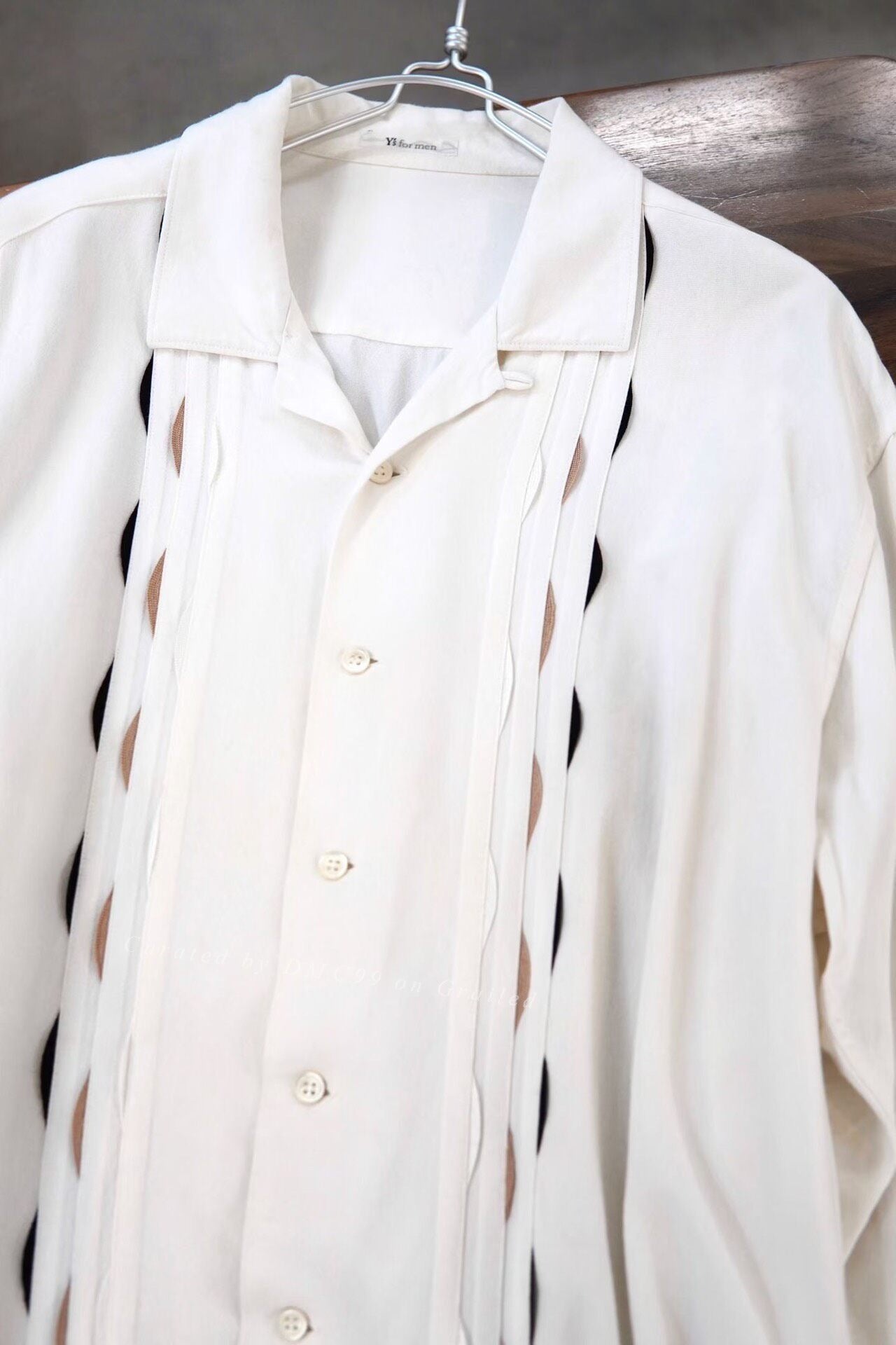 Yohji Yamamoto Y's Men Semi-Circle Rayon Shirt