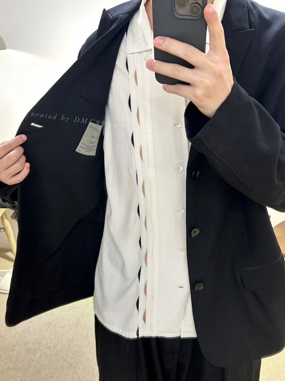 Yohji Yamamoto Y's Men Semi-Circle Rayon Shirt