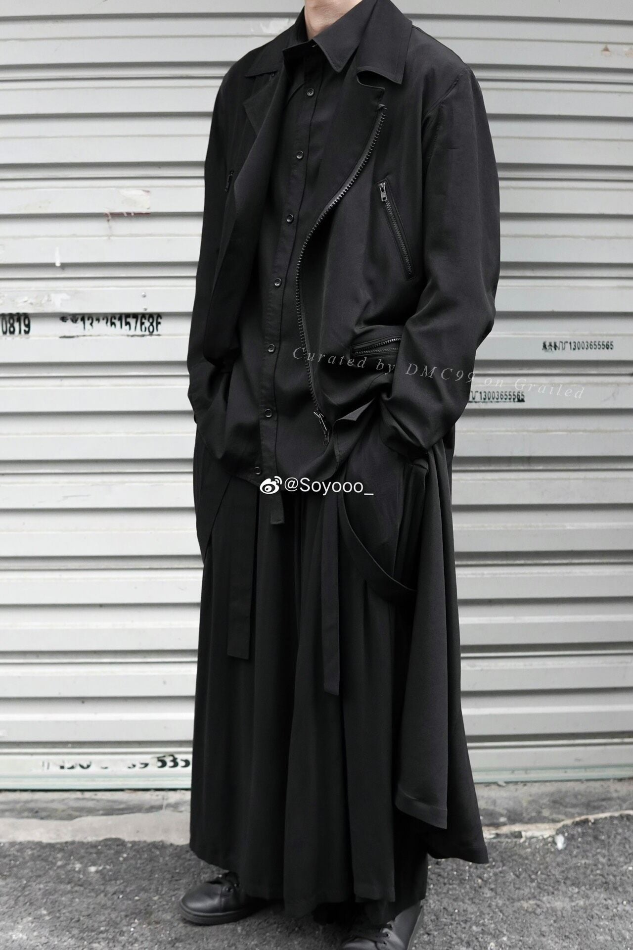 Yohji Yamamoto S/S 2019 Wool Suspender Pants