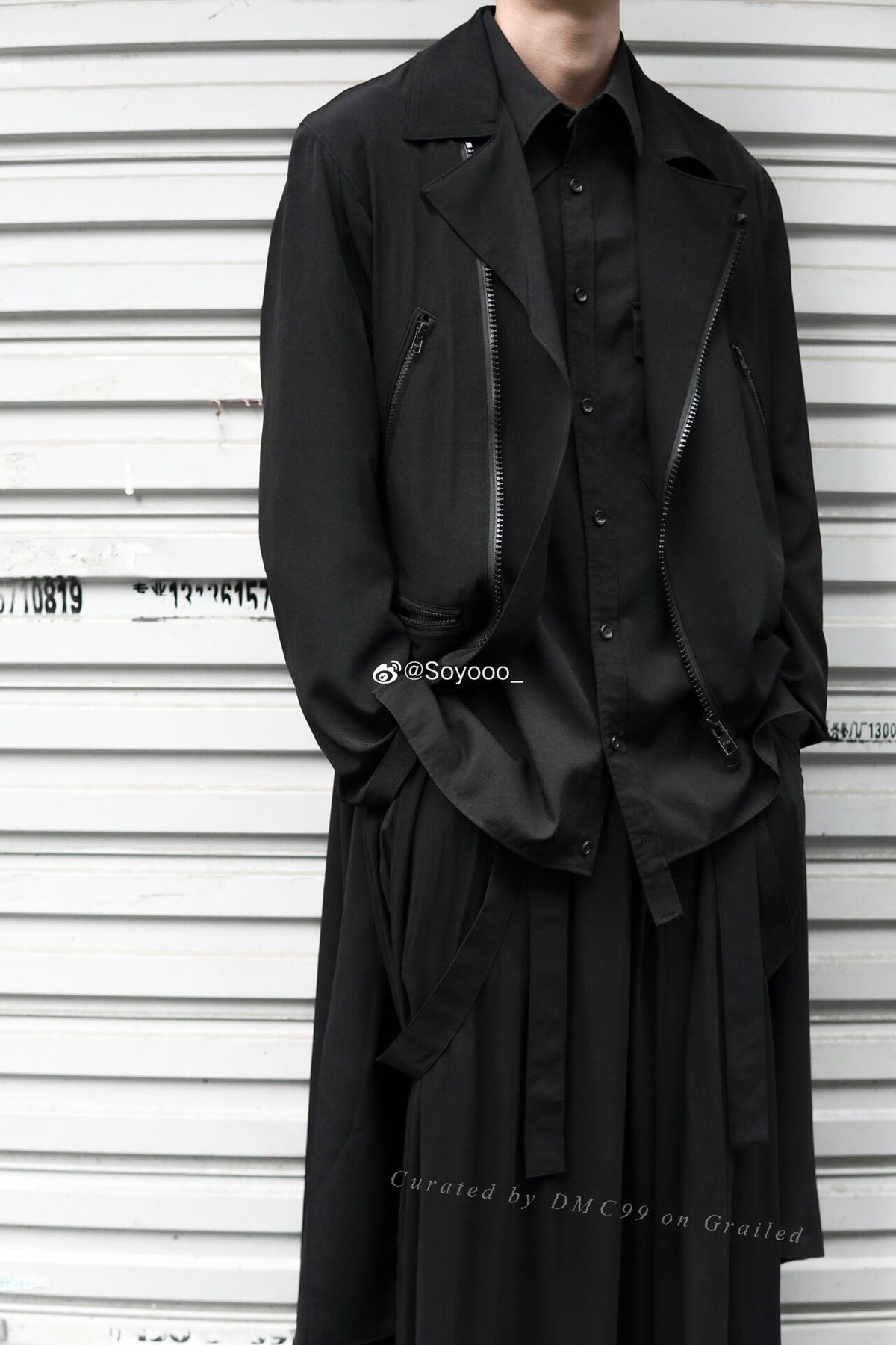 Yohji Yamamoto S/S 2019 Wool Suspender Pants