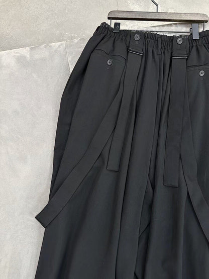 Yohji Yamamoto S/S 2019 Wool Suspender Pants