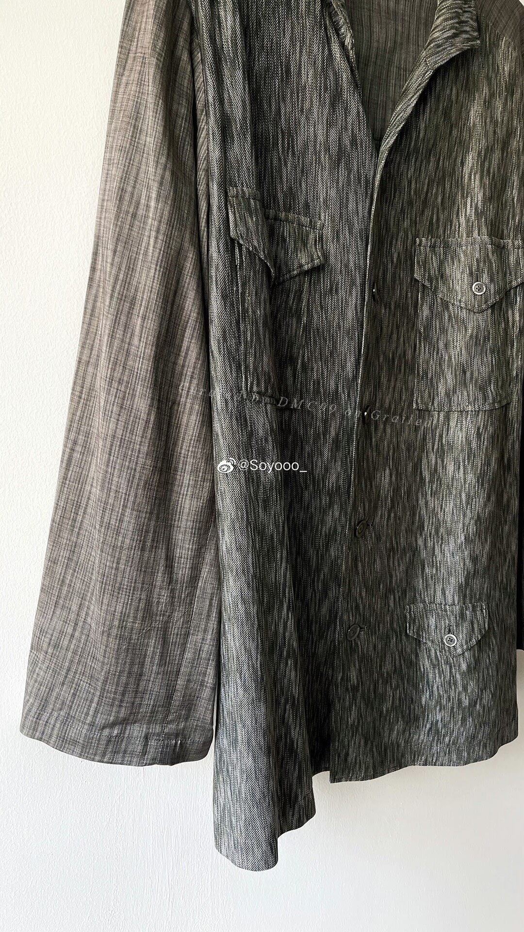 Yohji Yamamoto S/S 1999 Rayon Panel Coat