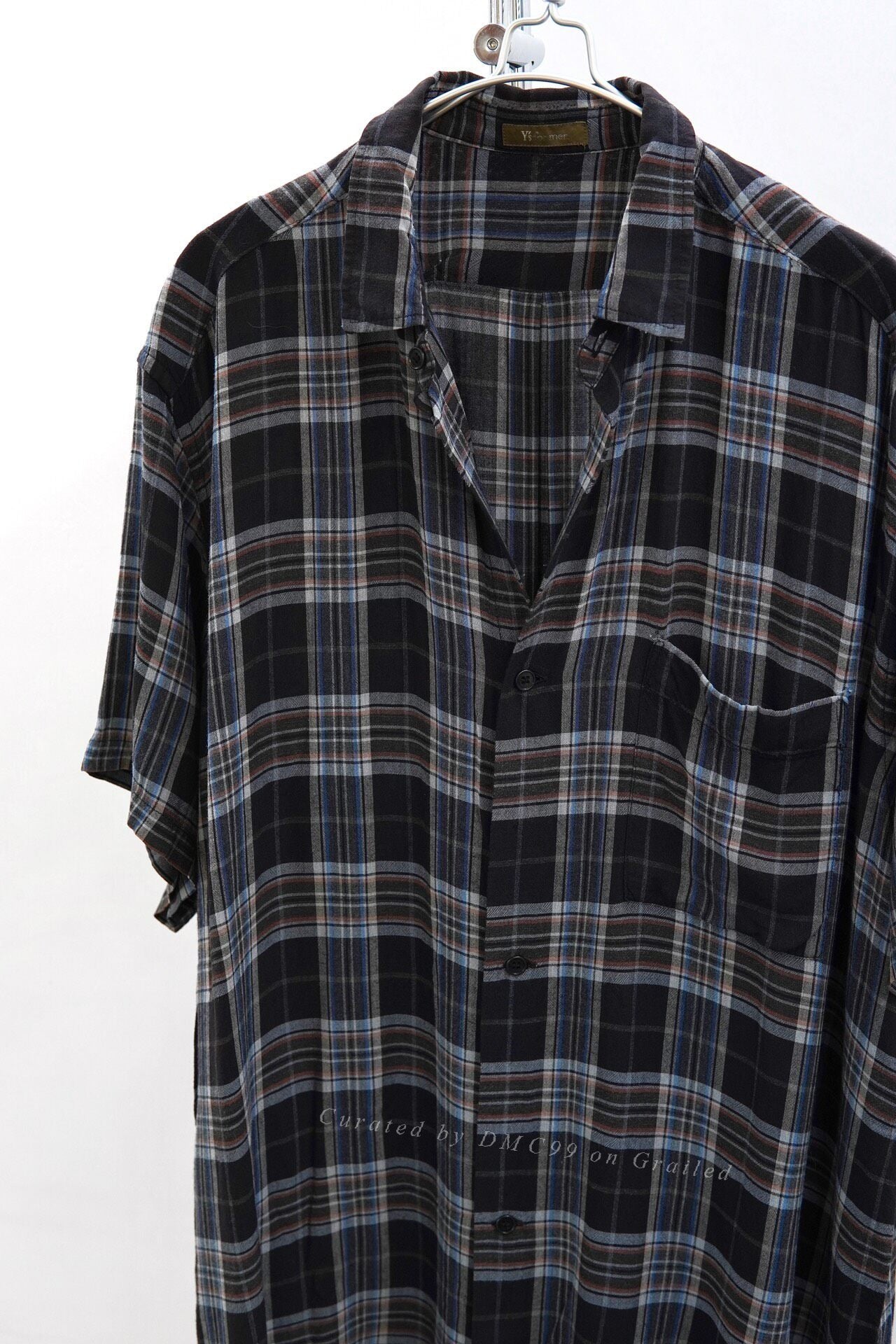 Y's for men Yohji Yamamoto 90s Rayon Plaid Shirt