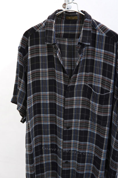 Y's for men Yohji Yamamoto 90s Rayon Plaid Shirt