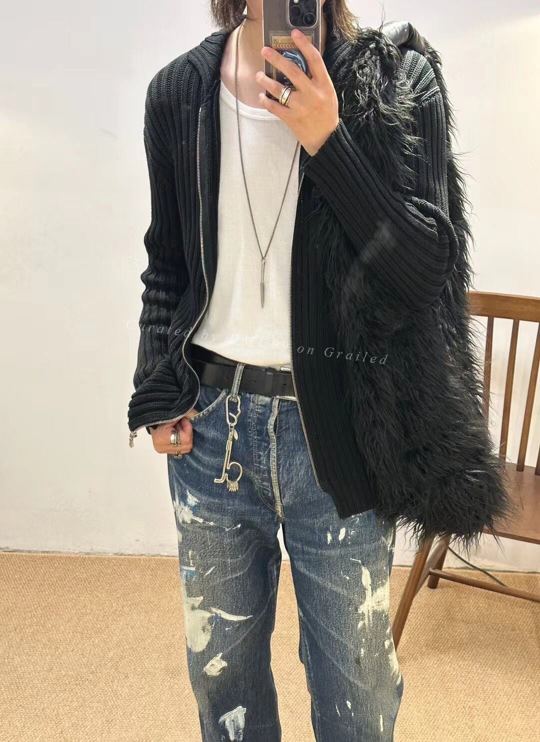 Yohji Yamamoto Pour Homme 90s Zip Sweater
