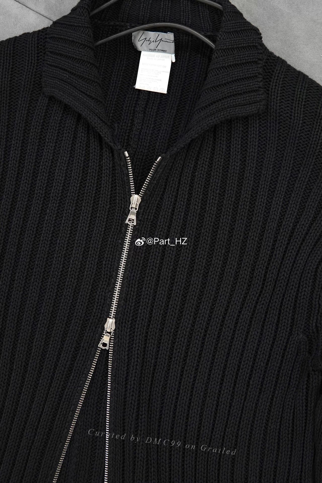 Yohji Yamamoto Pour Homme 90s Zip Sweater