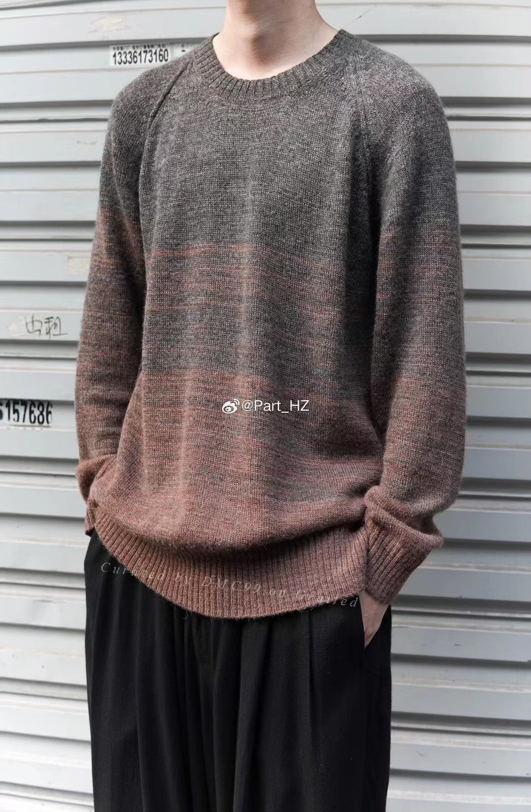 Yohji Yamamoto Pour Homme S/S 2021 Gradient Sweater