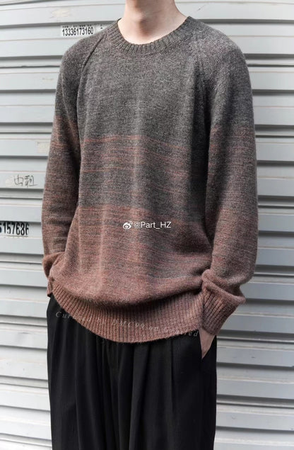 Yohji Yamamoto Pour Homme S/S 2021 Gradient Sweater