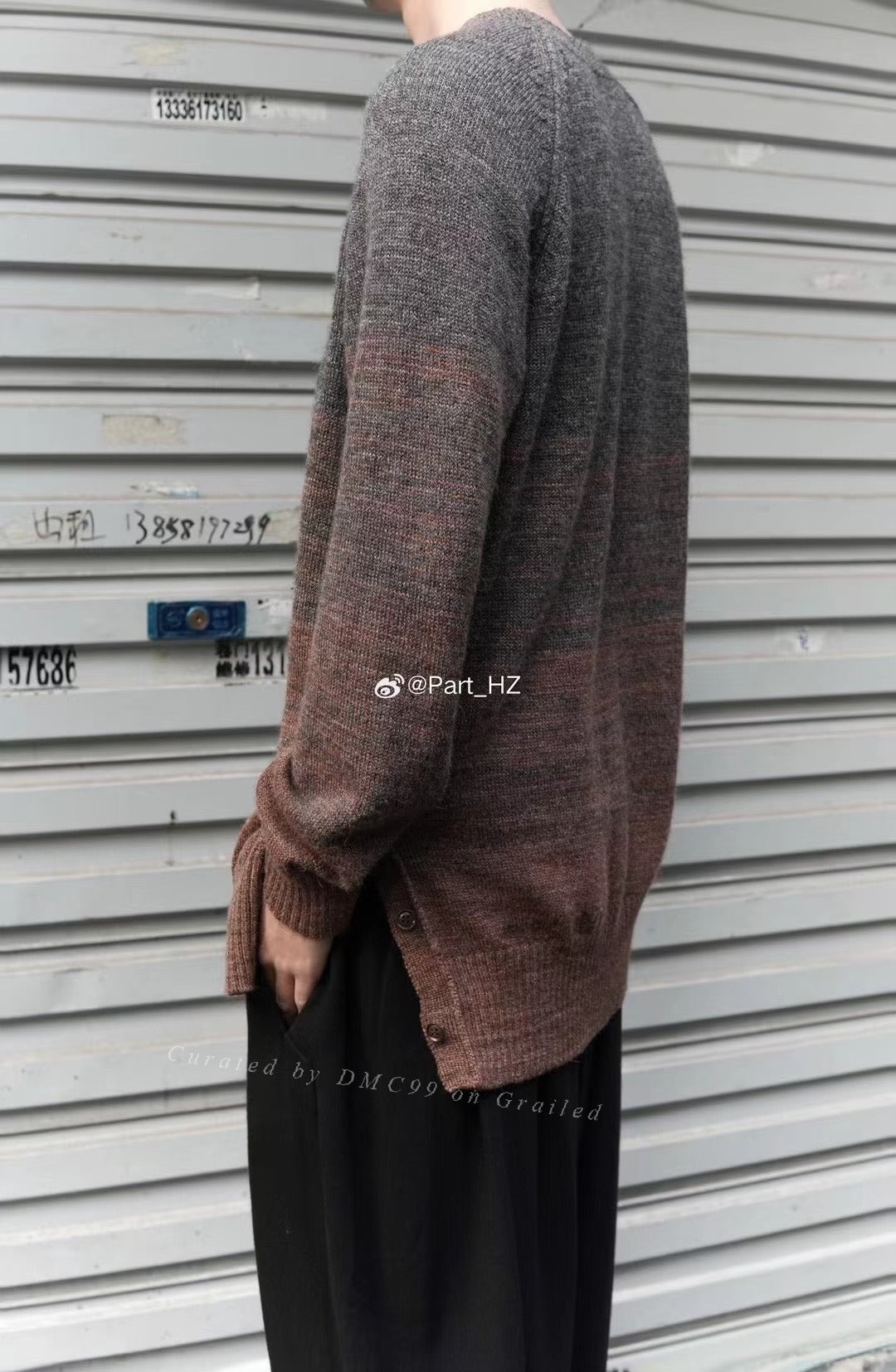 Yohji Yamamoto Pour Homme S/S 2021 Gradient Sweater
