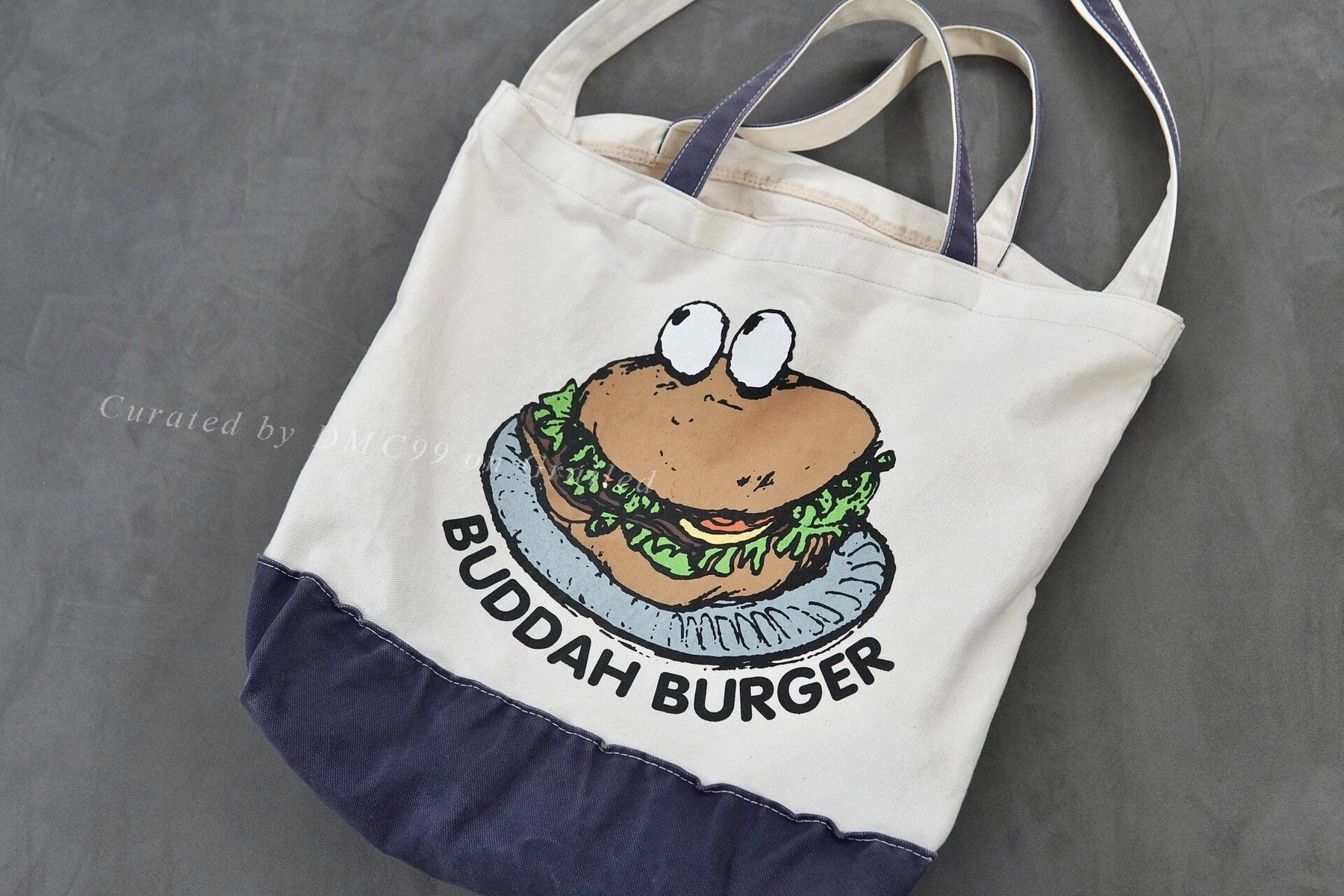 Undercover Hamburger Print Tote Bag