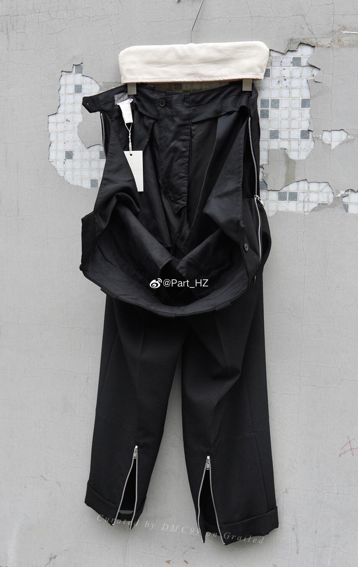 Yohji Yamamoto Pour Homme A/W 2004 Zip Wool Trousers