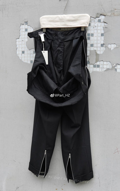 Yohji Yamamoto Pour Homme A/W 2004 Zip Wool Trousers