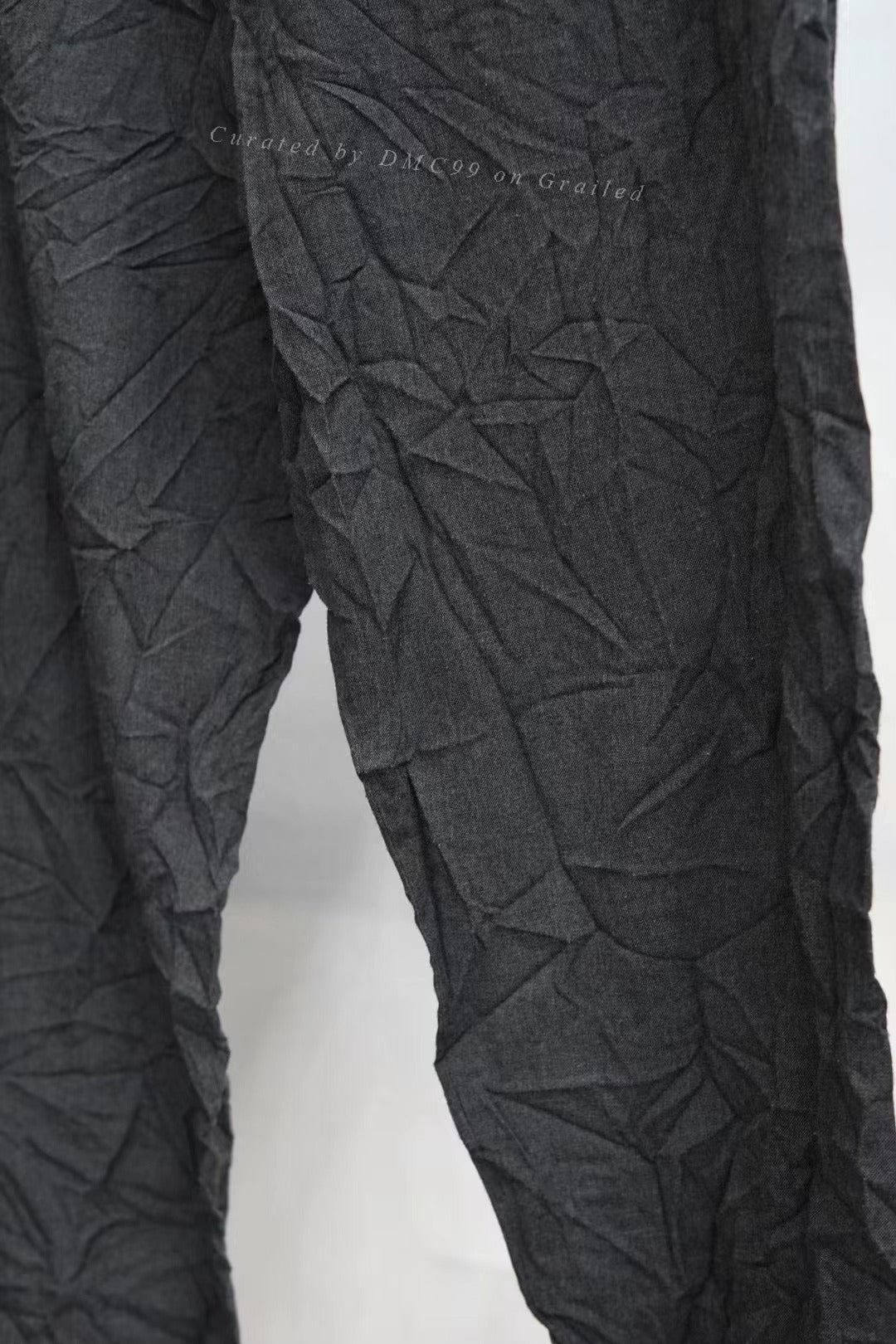 Yohji Yamamoto Pour Homme S/S 2016 Gray Pleated Trousers