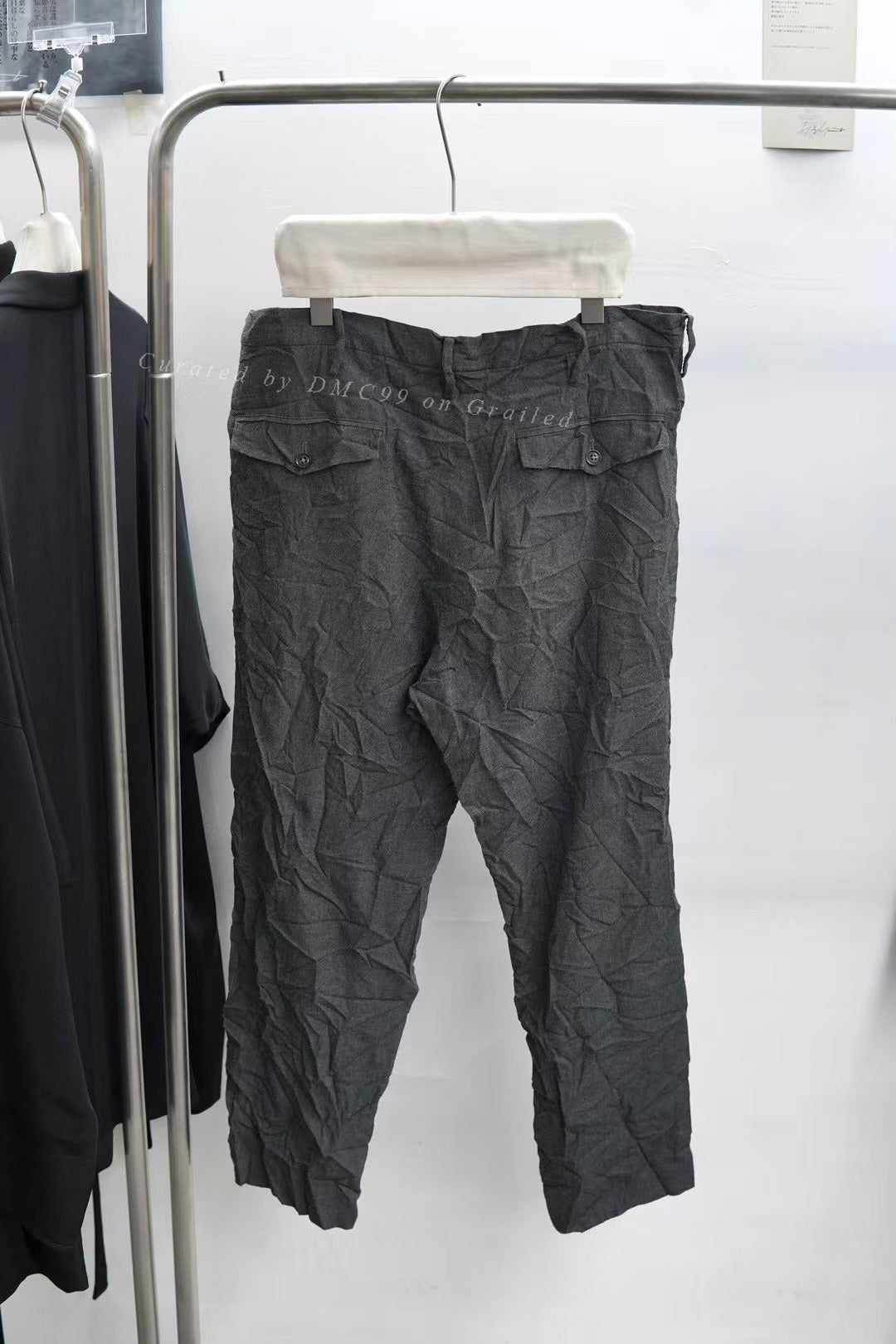 Yohji Yamamoto Pour Homme S/S 2016 Gray Pleated Trousers