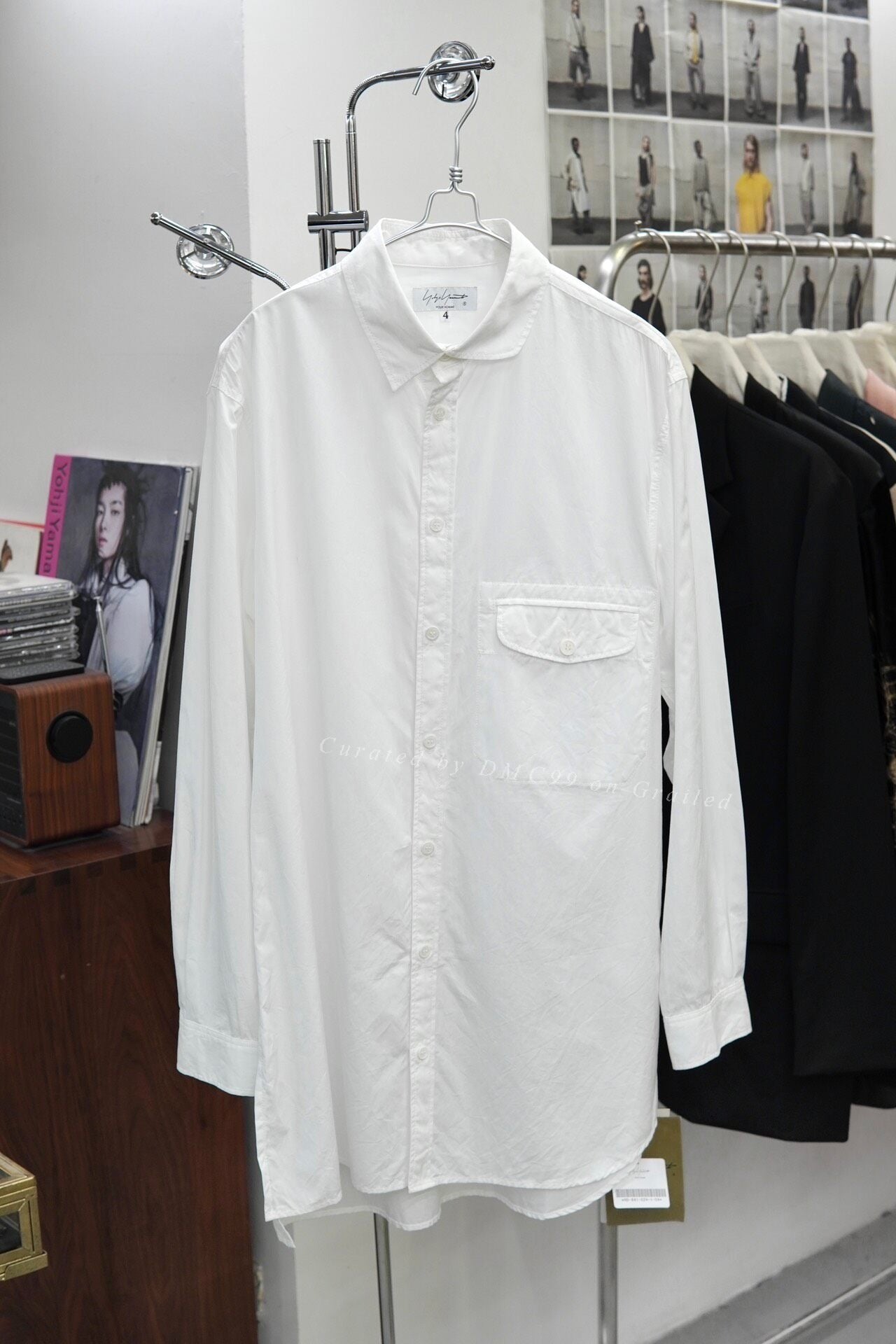 Yohji Yamamoto Pour Homme S/S 2021 Asymmetric Shirt