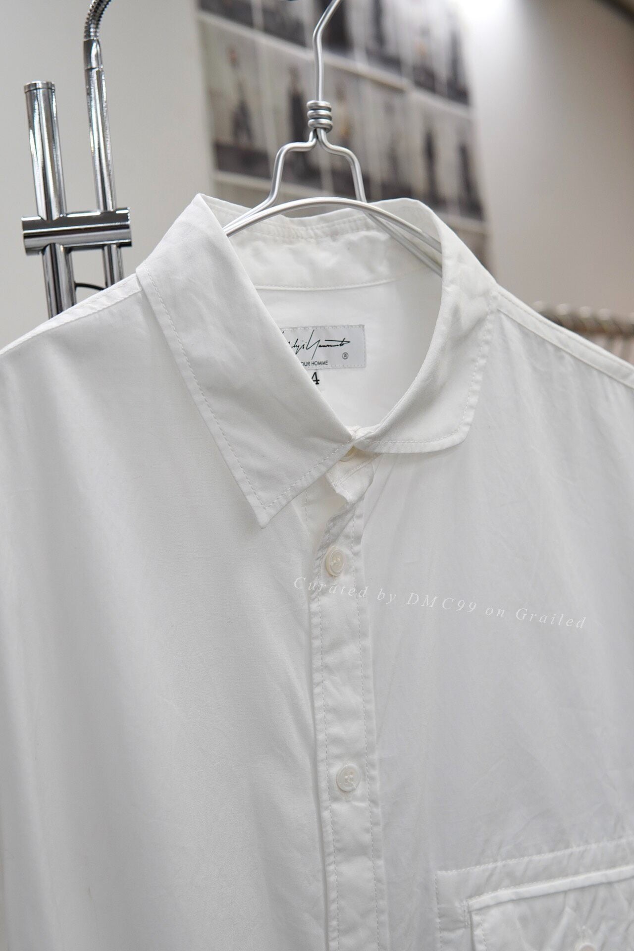 Yohji Yamamoto Pour Homme S/S 2021 Asymmetric Shirt