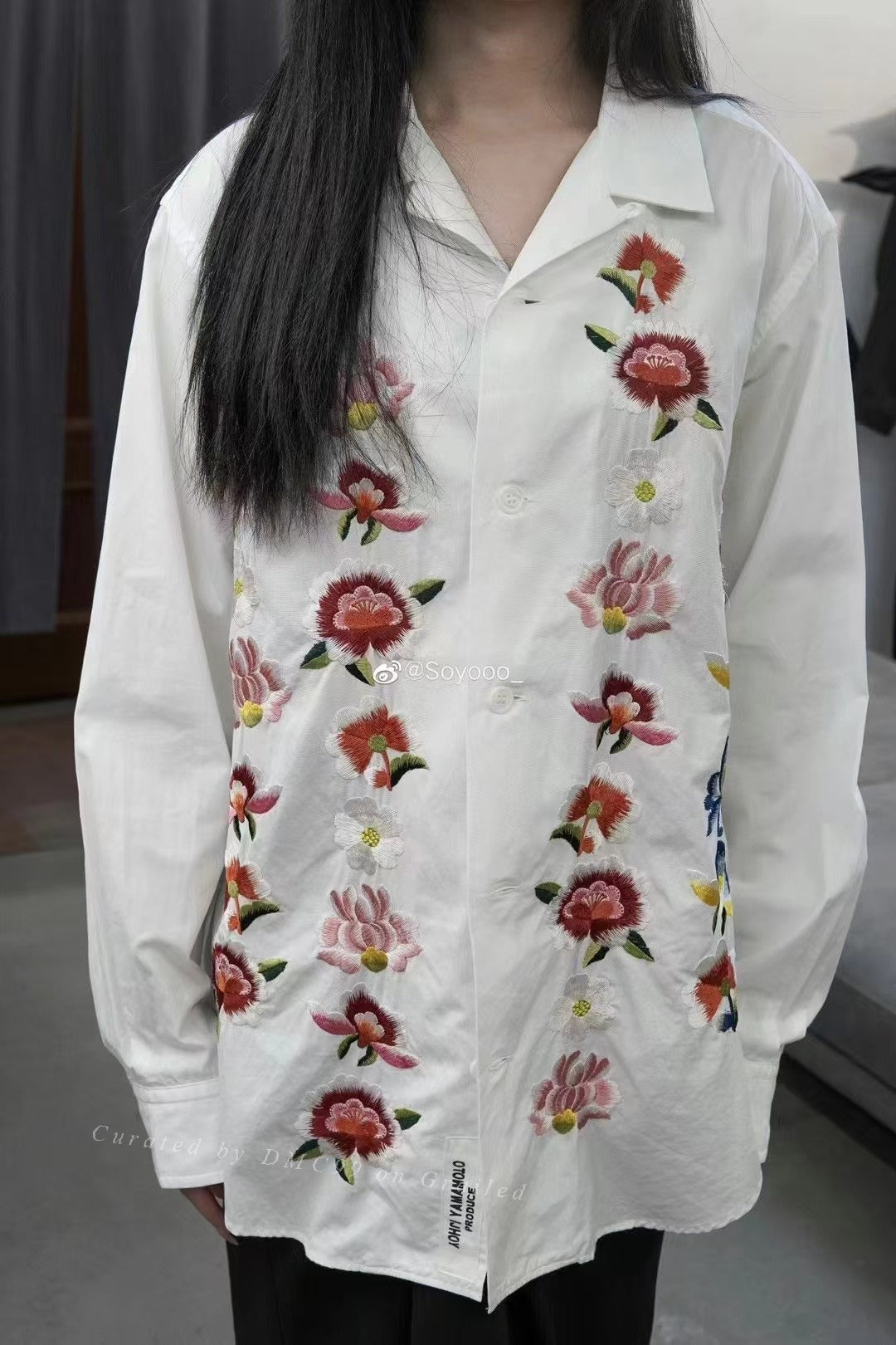 Yohji Yamamoto Pour Homme Floral Shirt