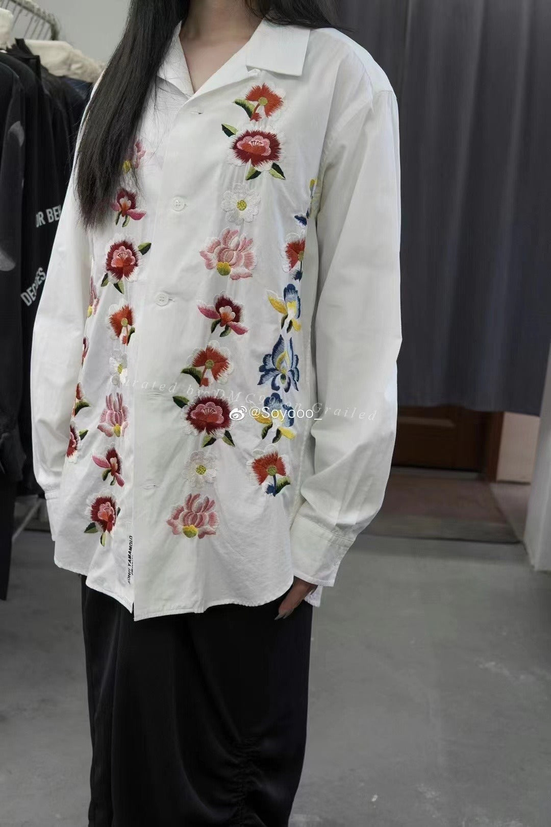 Yohji Yamamoto Pour Homme Floral Shirt